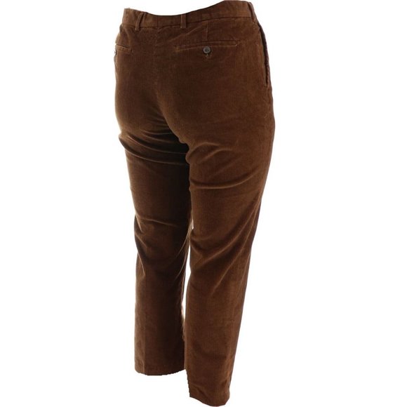 NWT LANDS' END TRADITIONAL STRETCH CORDUROY PANTS‎ COLOR CHESTNUT 37-UNHEMMED - Picture 6 of 9